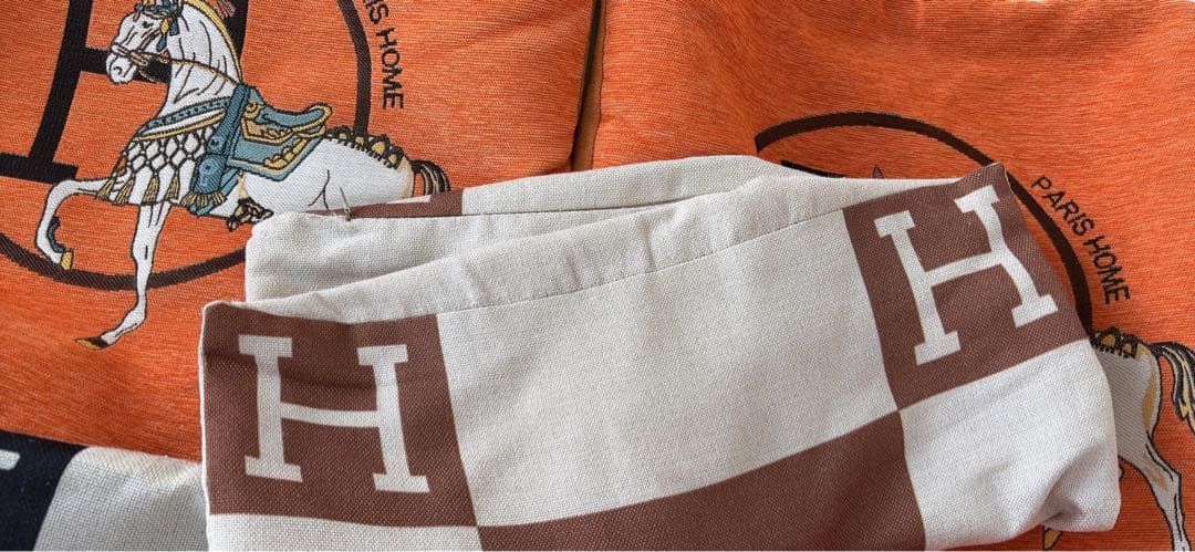 クッションカバー♡馬柄♡6枚まとめ売り♡45×45センチ♡