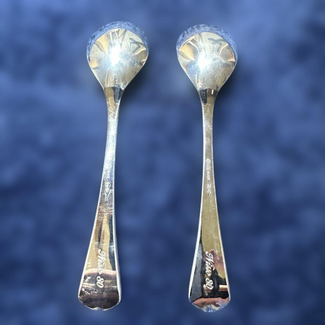 ラッキーウッド　純銀スプーン ※造幣局品位検定極印入