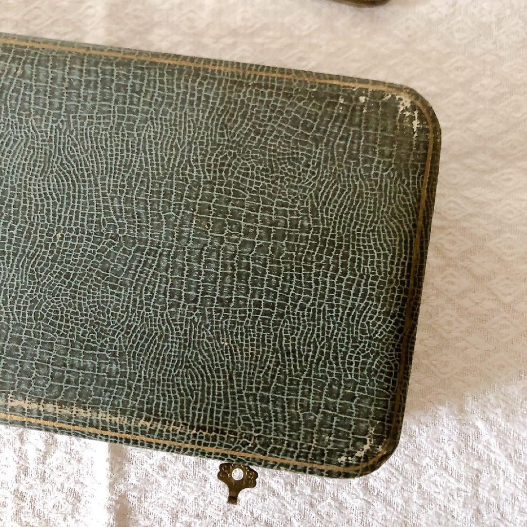 アンティークサービング フォーク&スプーンセット 箱付き アンティークカトラリー