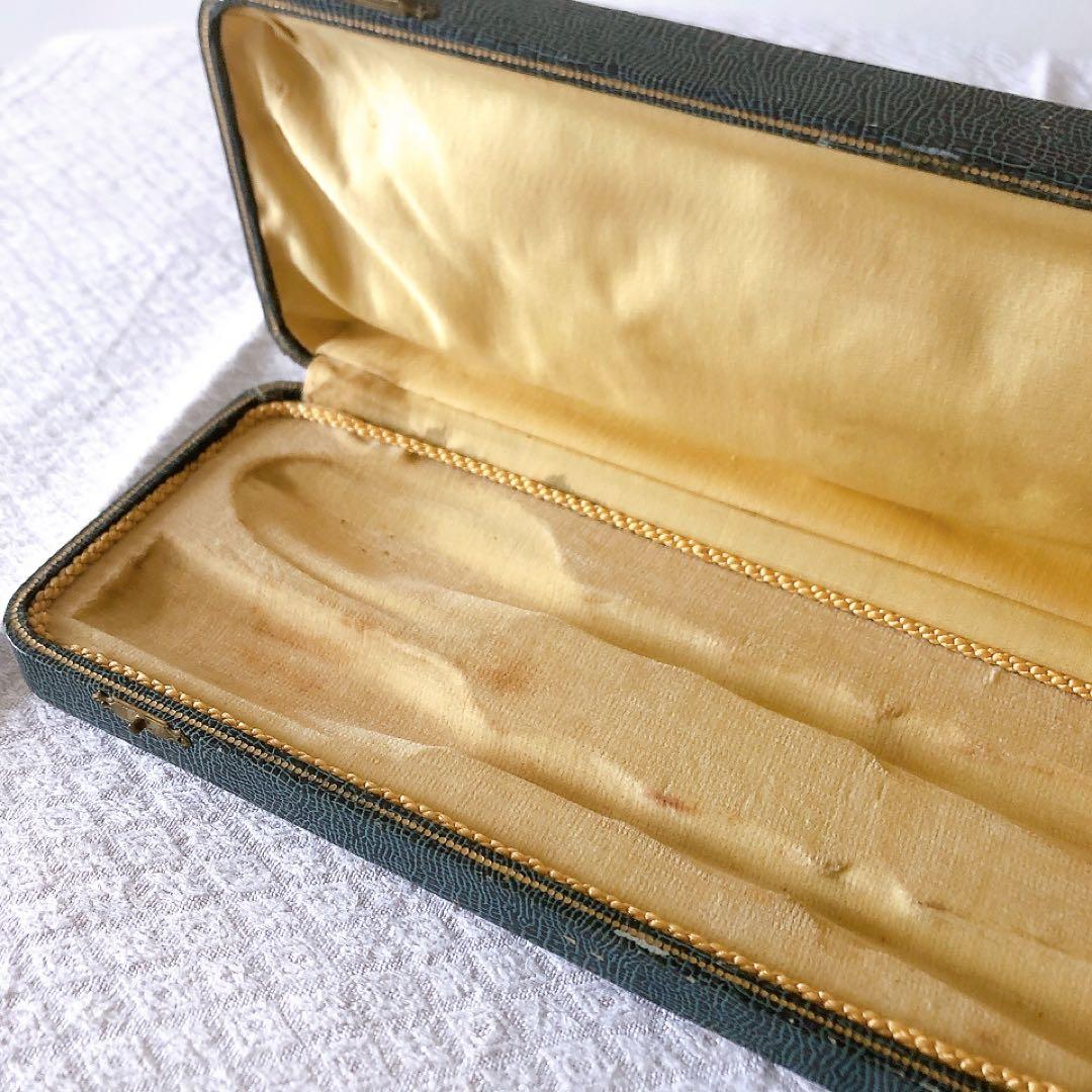 アンティークサービング フォーク&スプーンセット 箱付き アンティークカトラリー