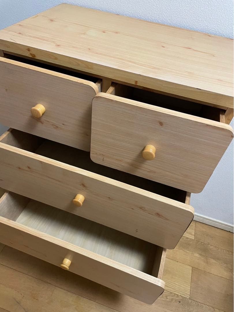 ナチュラルウッド 木製チェスト☆