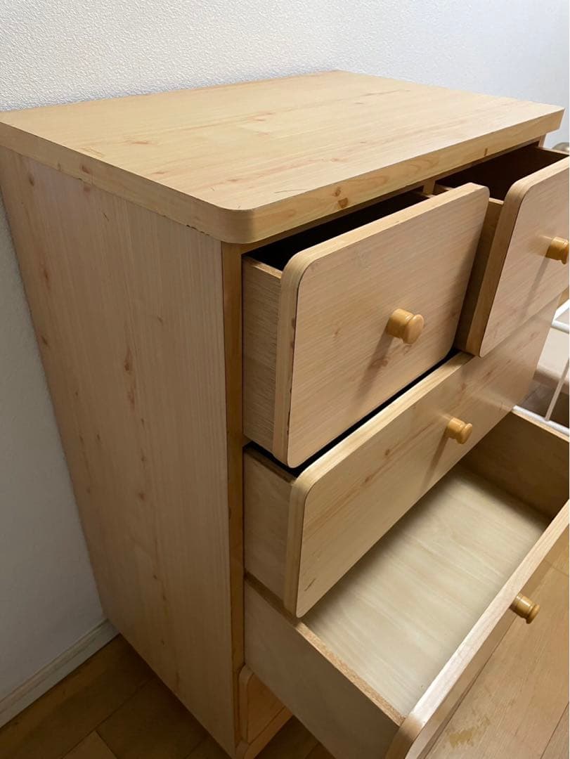 ナチュラルウッド 木製チェスト☆