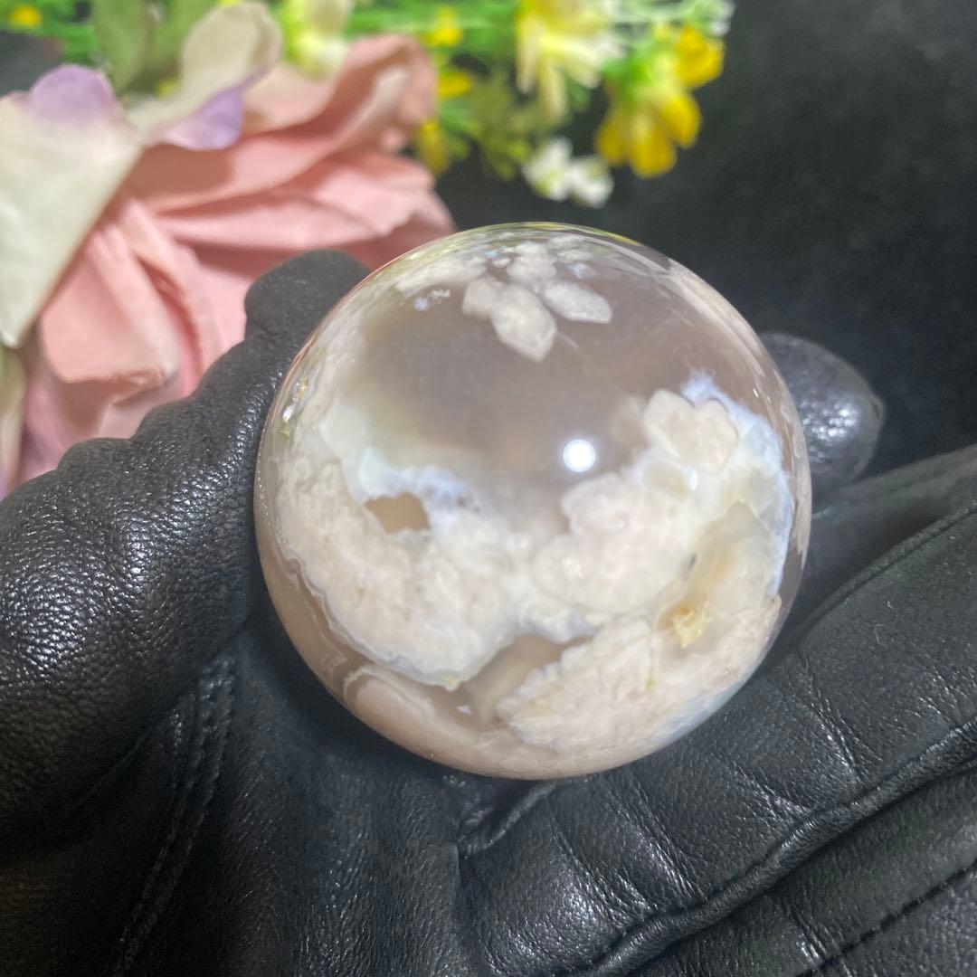 グリーン桜瑪瑙 スフィア 45.3mm