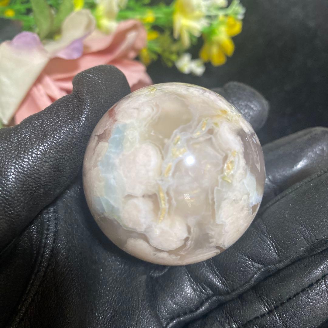 グリーン桜瑪瑙 スフィア 45.3mm