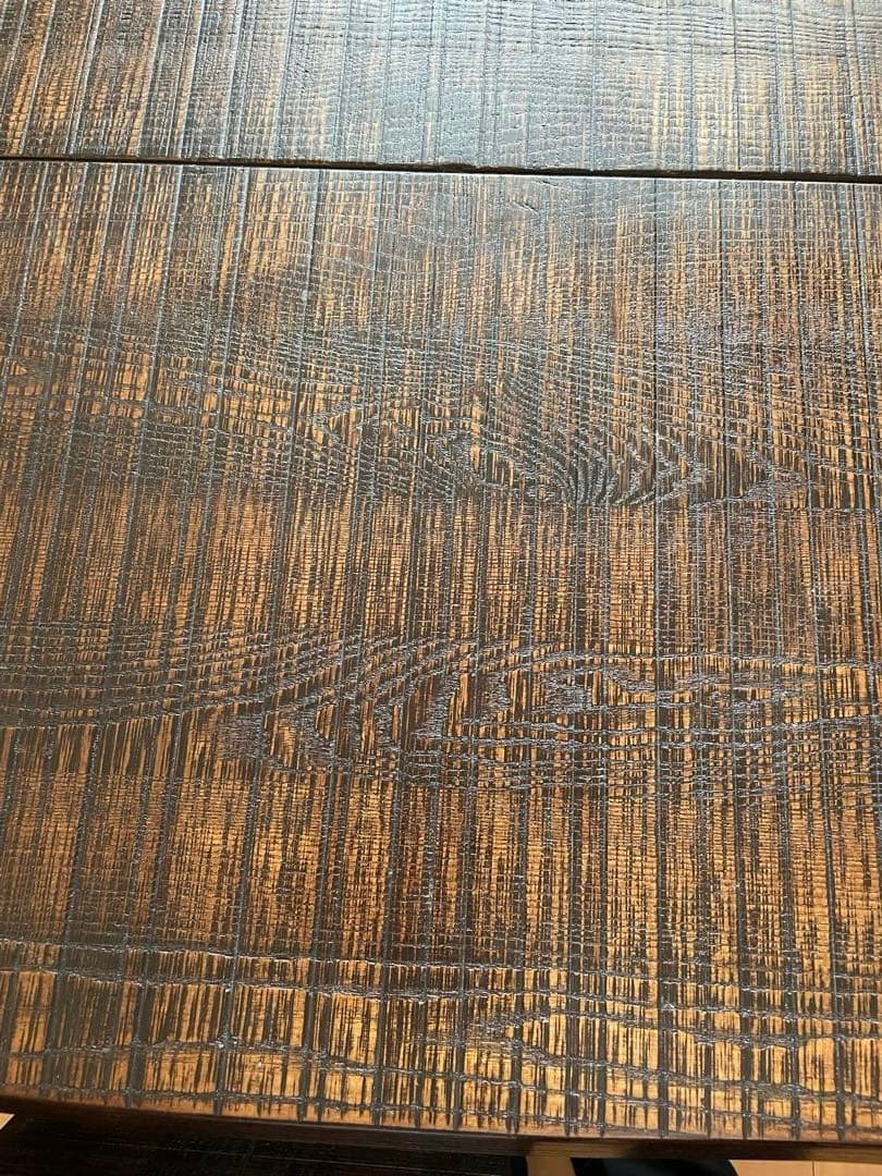 京都市北区直接引き取りのみ 元値80万 黒壇 木製ダイニングテーブル+