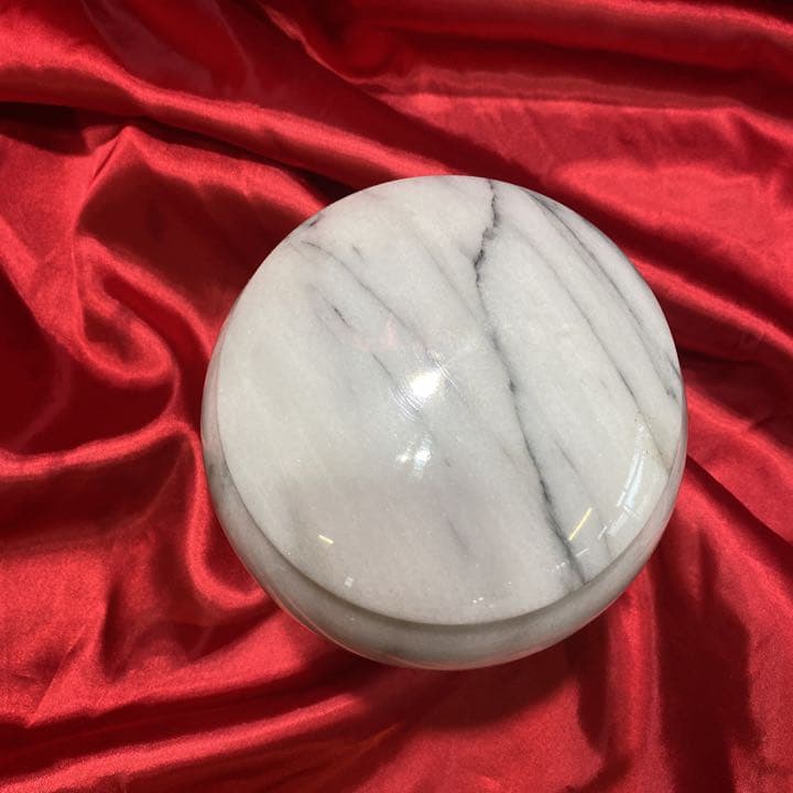 調味料壺　大理石　蓋付き壺　6寸