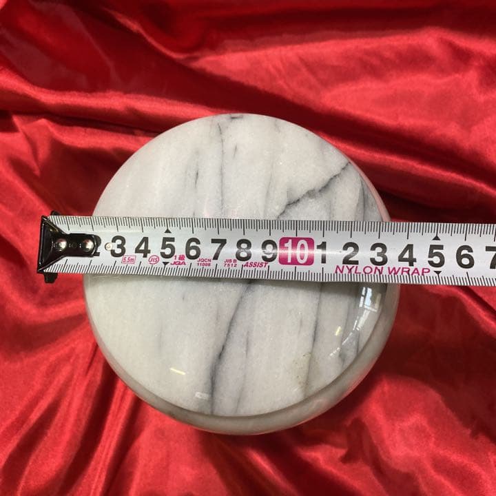 調味料壺　大理石　蓋付き壺　6寸