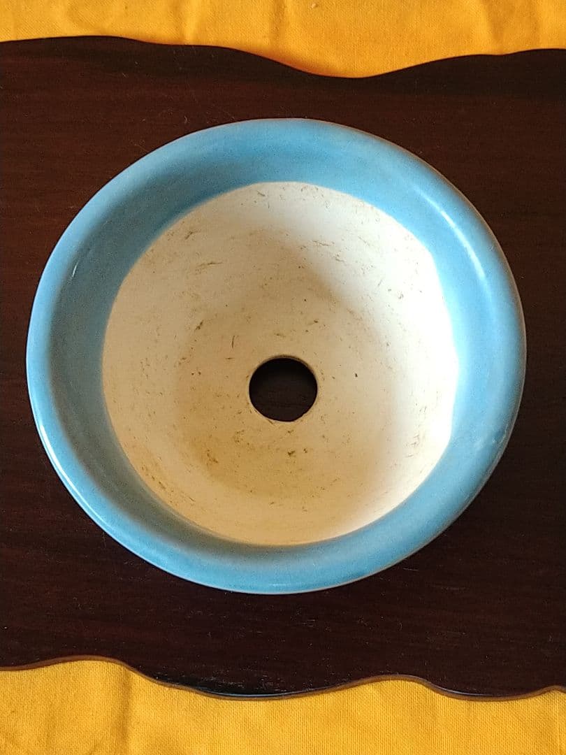 盆栽鉢　小品鉢　均窯外縁丸鉢