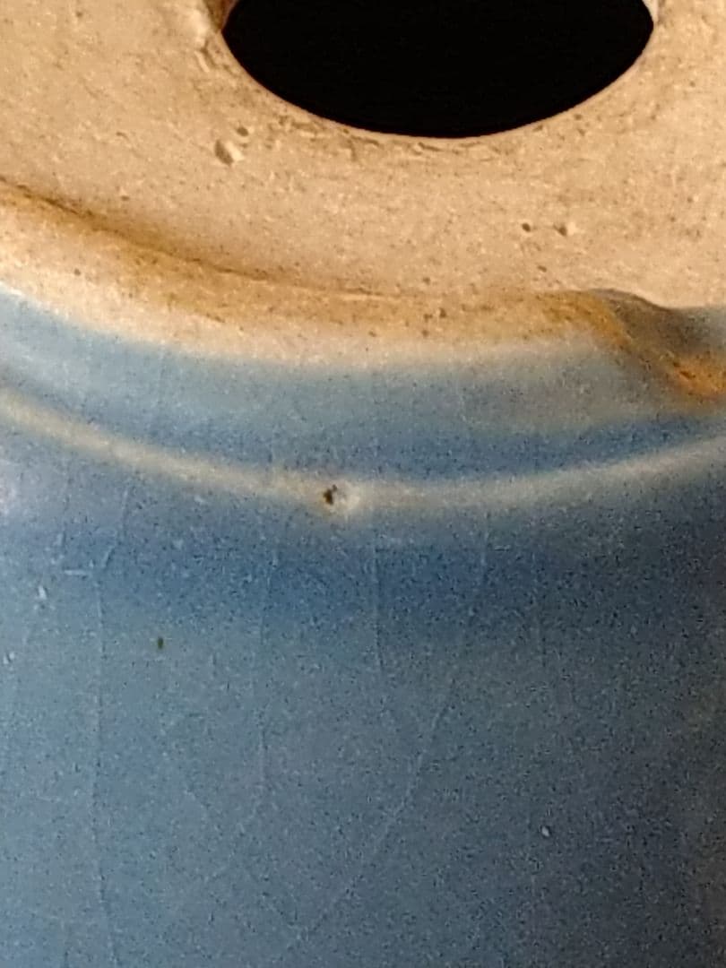 盆栽鉢　小品鉢　均窯外縁丸鉢