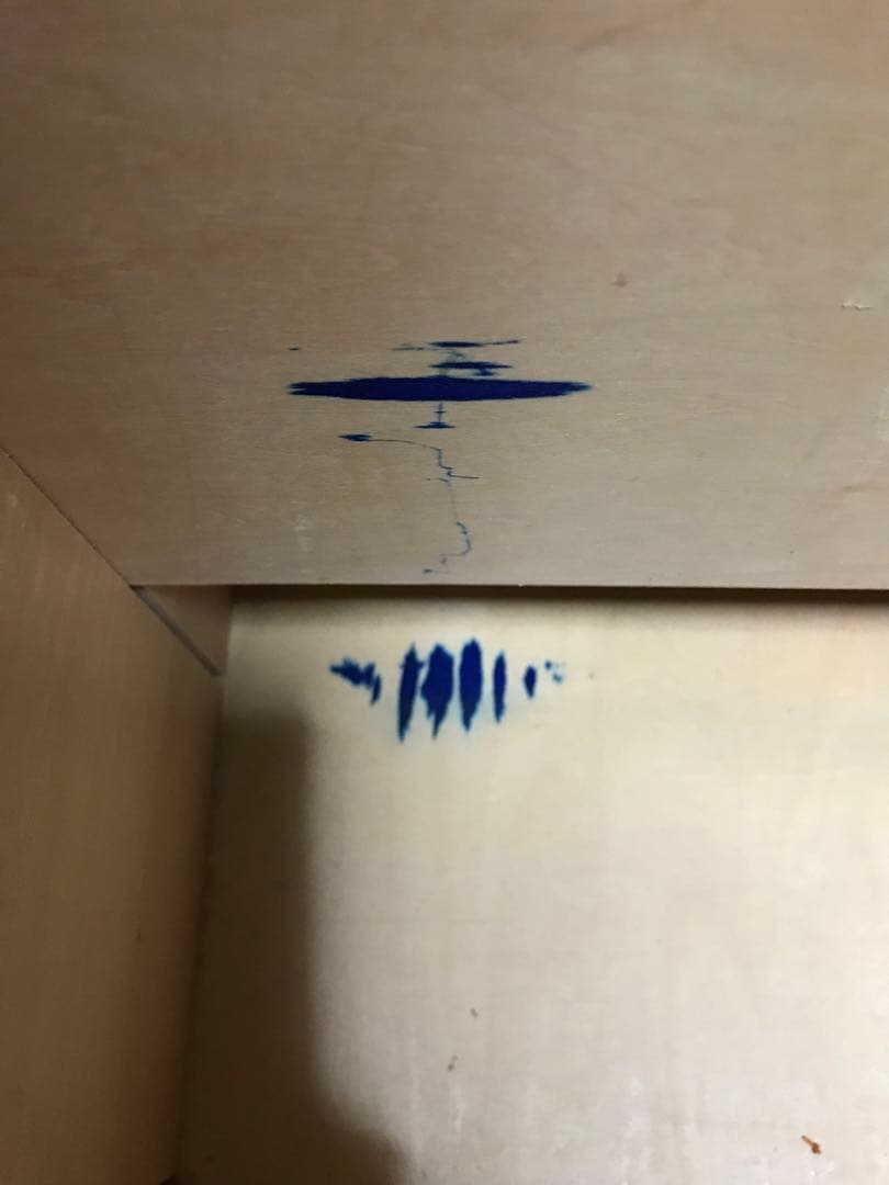 コイズミ　ダークブラウン 木製デスク 引き出し付き