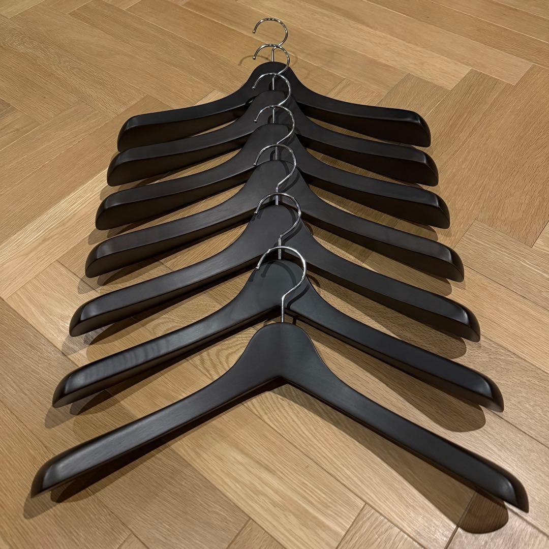 NAKATA HANGER 7本セット 木製ハンガー ダークブラウン - メルカリ