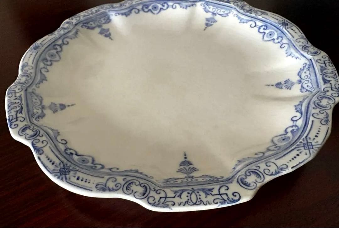 レア エミールブルジョワ アンティークプレート 22.5cm 10角形