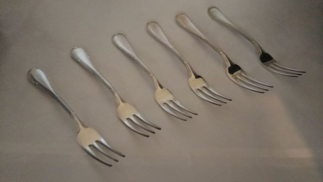 YAMACO E.P.N.S. 銀 メッキ デュードロップ フォーク 6本