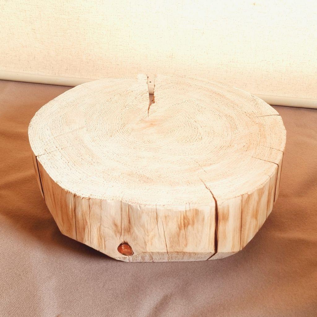 セール品 天然アロマ ひのきテーブル 飾り台 無垢無塗装 オーガニック 炙り