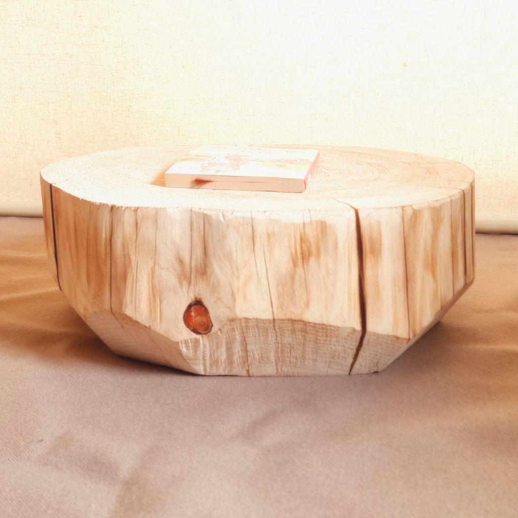 セール品 天然アロマ ひのきテーブル 飾り台 無垢無塗装 オーガニック 炙り