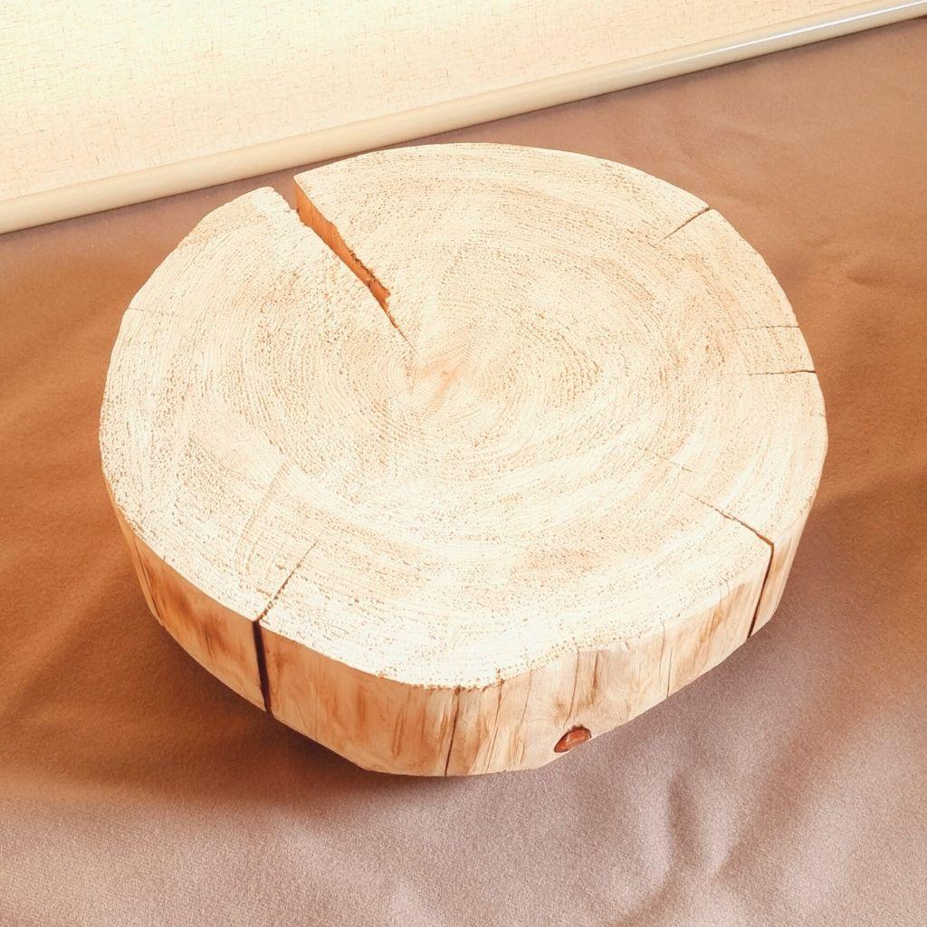 セール品 天然アロマ ひのきテーブル 飾り台 無垢無塗装 オーガニック 炙り