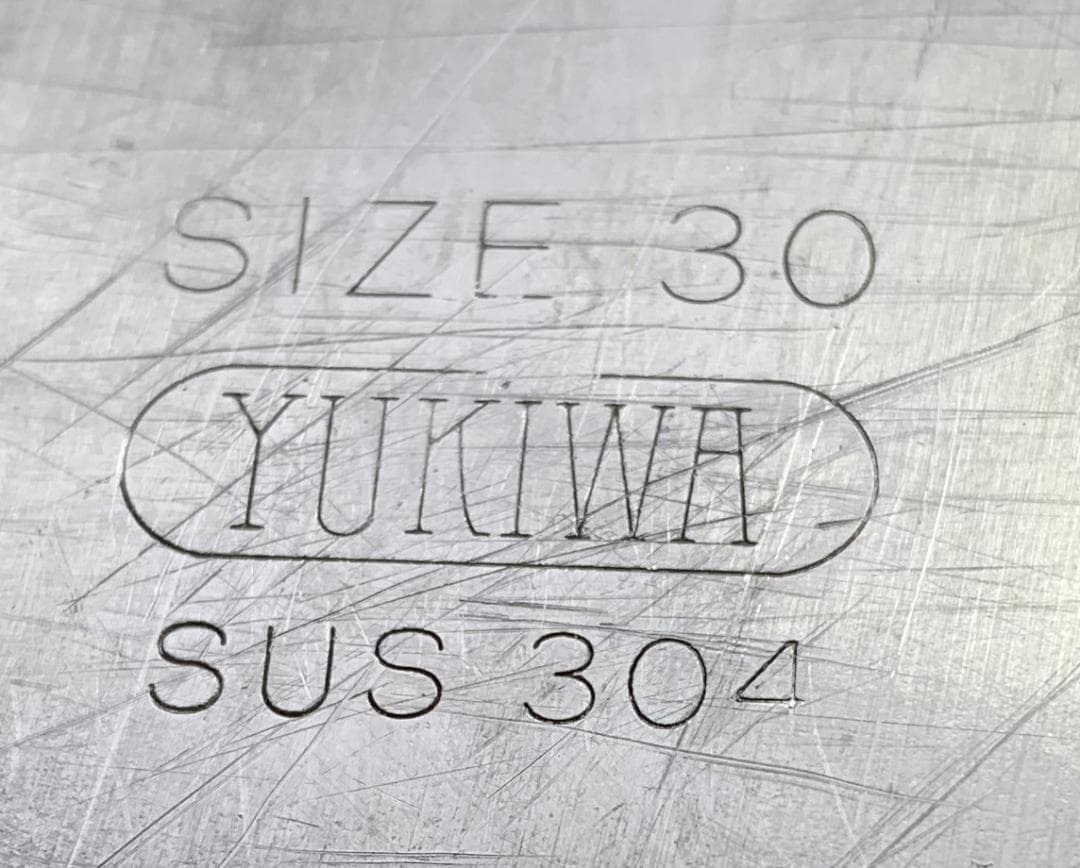 ユキワ 18-8ステンレス 角深型キッチンポット 5個セット 手・目盛・蓋付 ②