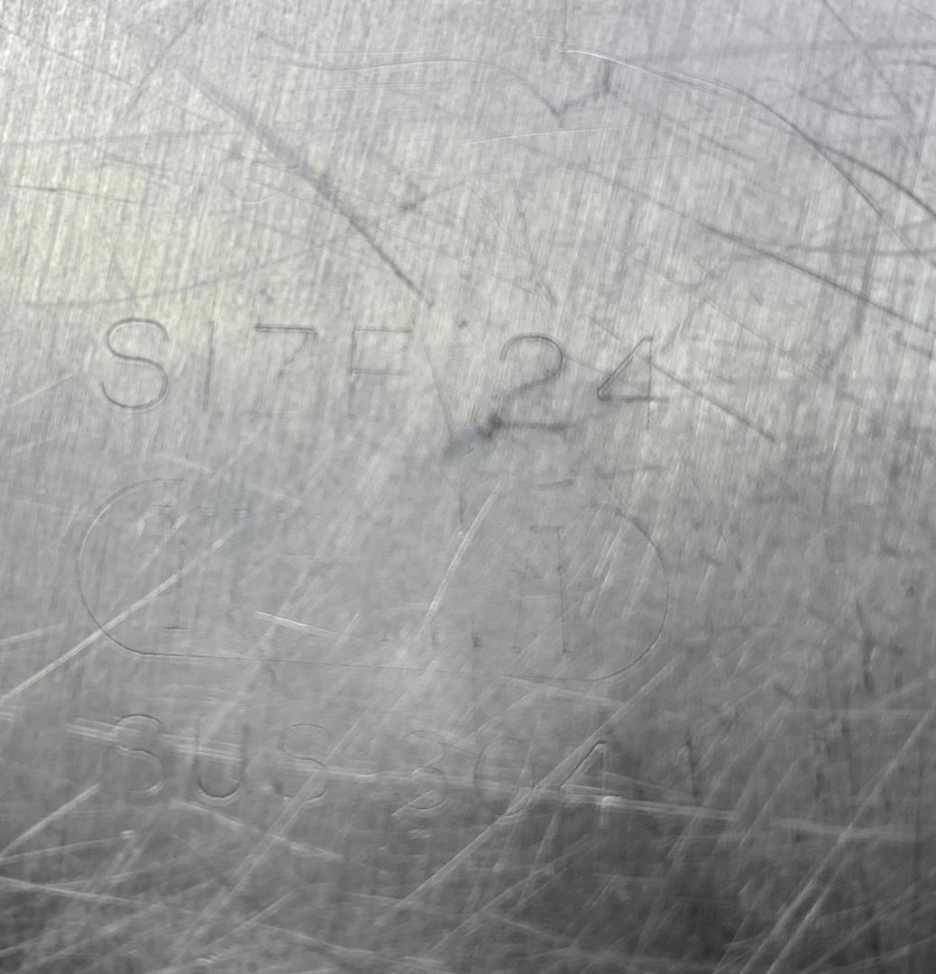 ユキワ 18-8ステンレス 角深型キッチンポット 5個セット 手・目盛・蓋付 ②