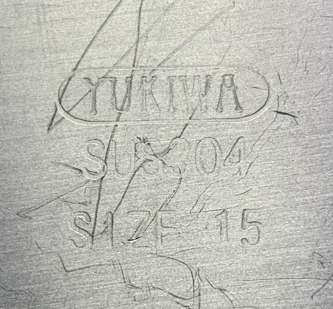 ユキワ 18-8ステンレス 角深型キッチンポット 5個セット 手・目盛・蓋付 ②