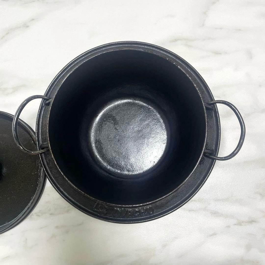 岩鋳　イワチュー　IWACHU ごはん鍋　5合炊　ご飯鍋　南部鉄器　黒