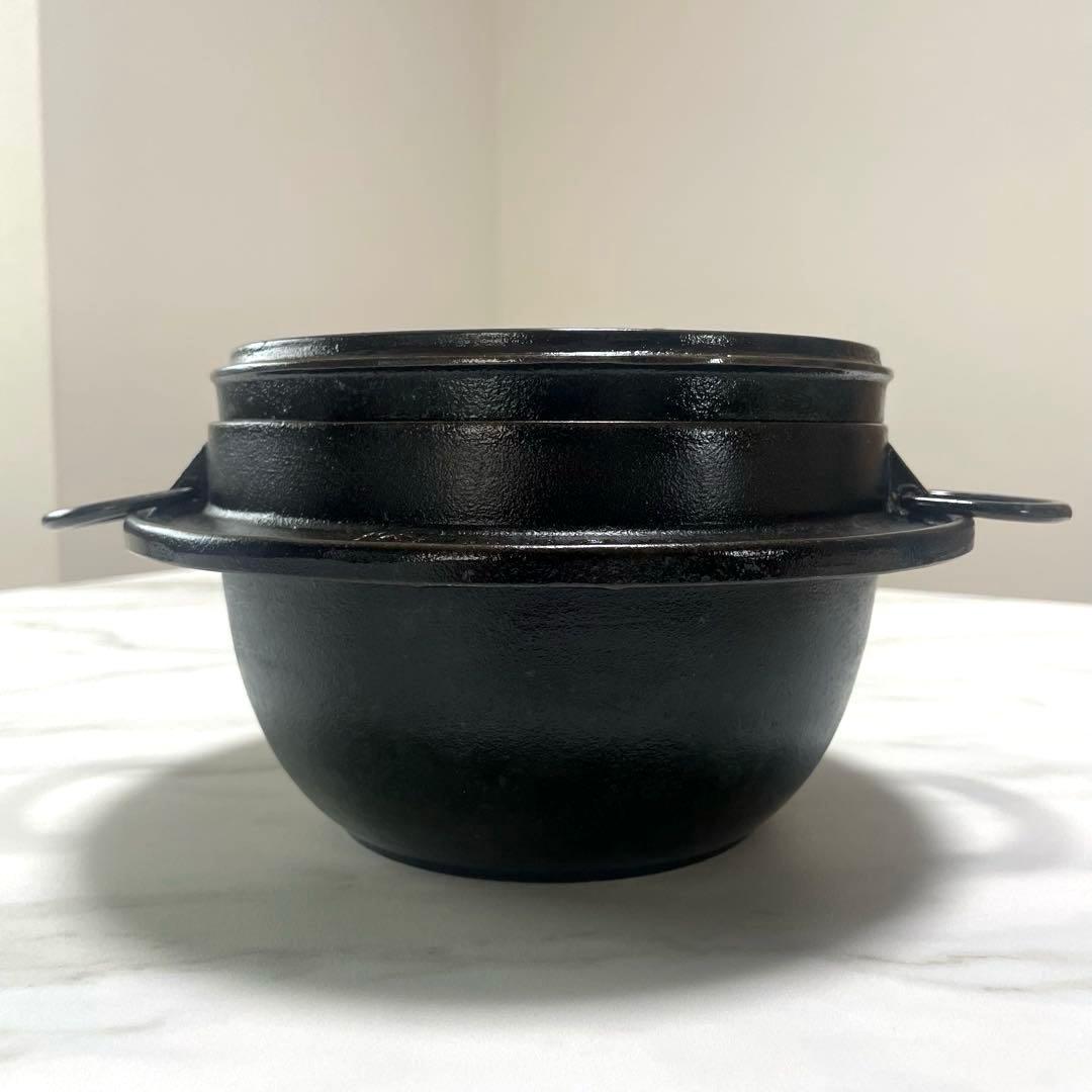 岩鋳　イワチュー　IWACHU ごはん鍋　5合炊　ご飯鍋　南部鉄器　黒