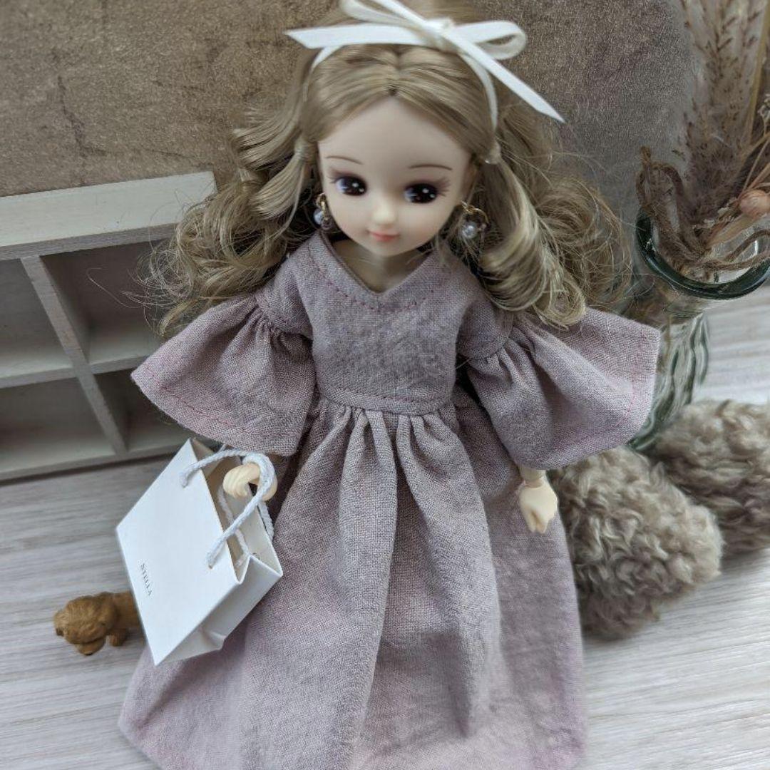 リカちゃん服ハンドメイド ワンピース 大人リカちゃん リカ活 リアル