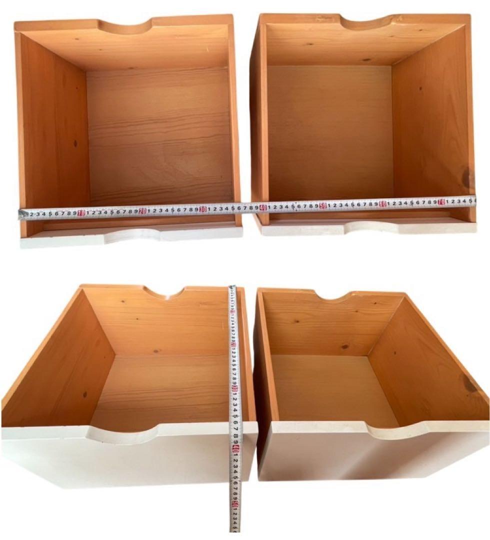 木製ロフトベッド（階段・引き出し2個付き収納抜群）ナチュラルカラー