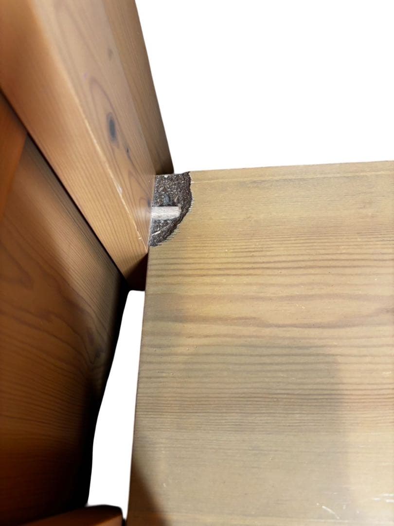 木製ロフトベッド（階段・引き出し2個付き収納抜群）ナチュラルカラー