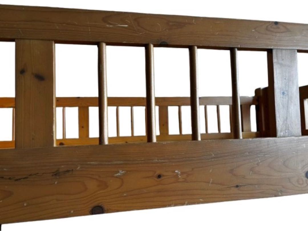 木製ロフトベッド（階段・引き出し2個付き収納抜群）ナチュラルカラー