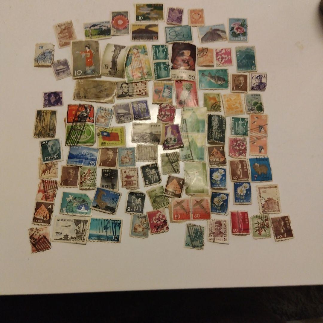 使用済切手コレクション 約100枚 - メルカリ