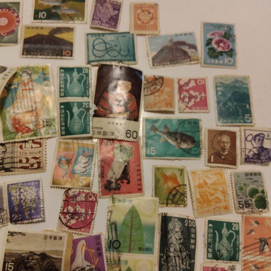 使用済切手コレクション 約100枚 - メルカリ