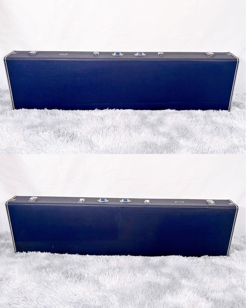 【希少】長唄三味線　細棹　花梨　正寸　丸打胴　撥付き　皮破れなし　本皮