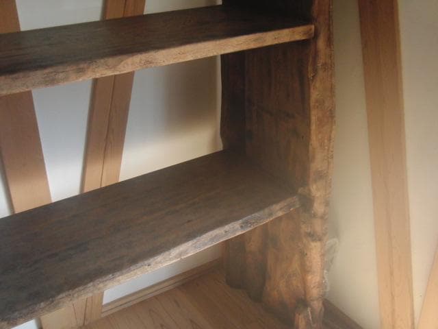 棚特注（世界に一つ）栗の木無垢材のみ