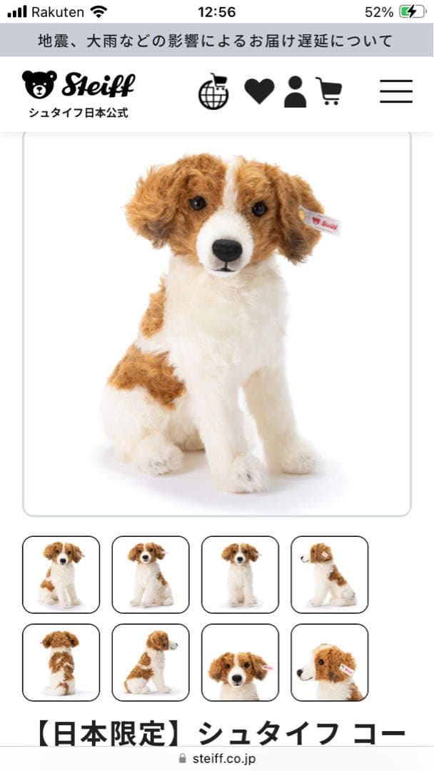 シュタイフ コーイケルホンディエ 25cm 日本限定 - メルカリ