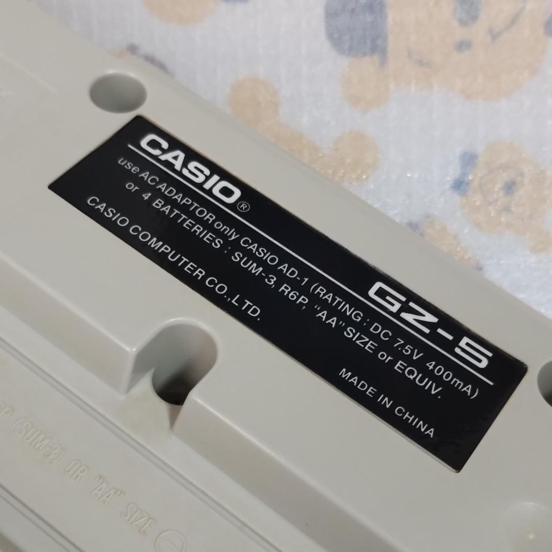 カシオ・MIDIキーボード 「 GZ-5 」純正ACアダプター付き