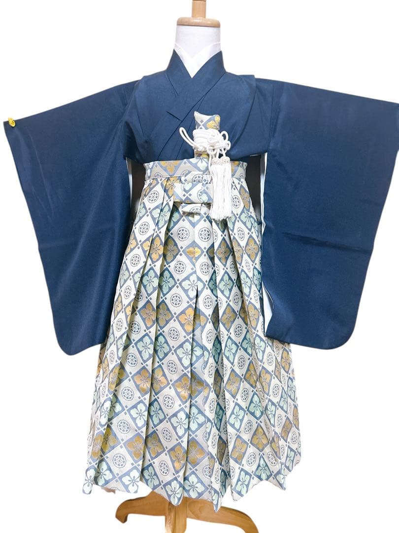 簡単袴セット♡七五三　5歳　男の子　セット　一式　紺色系　鷹