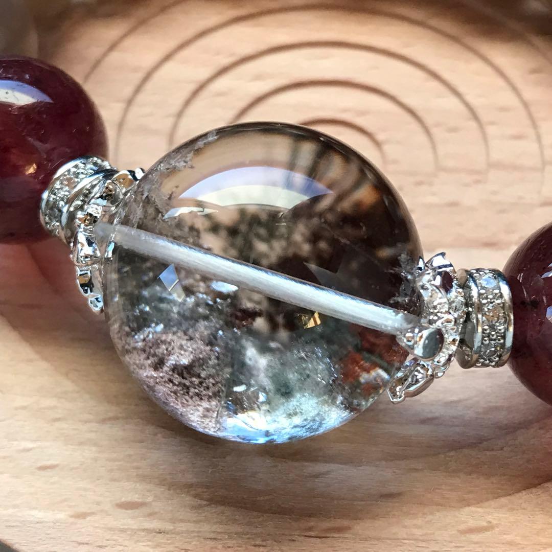 ガーデンクォーツ大玉ブレス❣️16.6cm