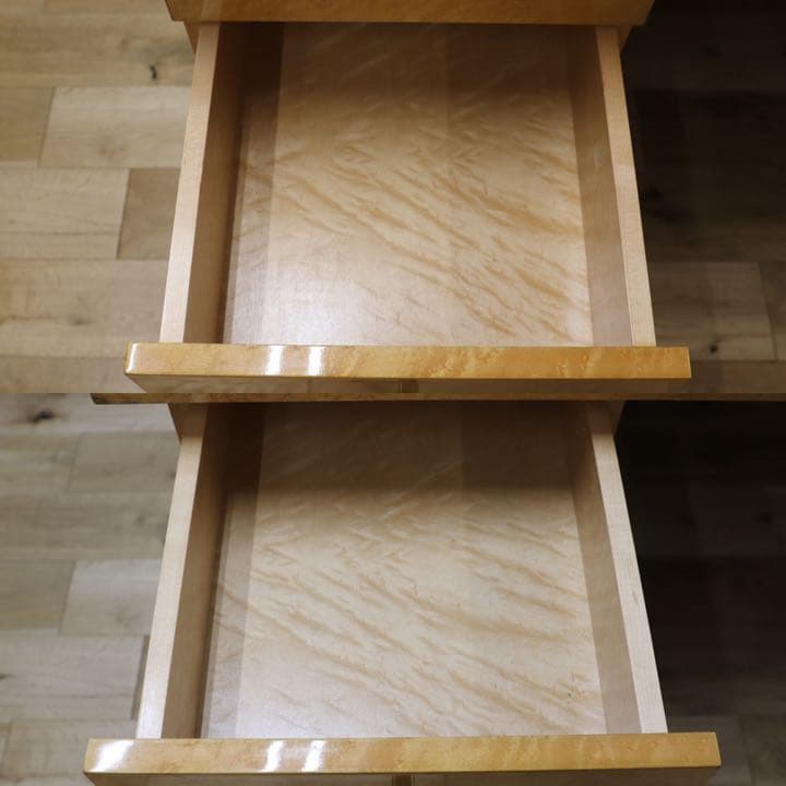 GMEK529○IDC大塚家具 スプレンダー バーズアイメープル 両袖机 書斎机