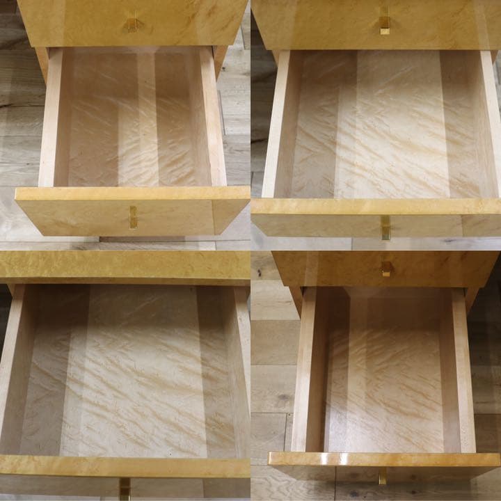 GMEK529○IDC大塚家具 スプレンダー バーズアイメープル 両袖机 書斎机