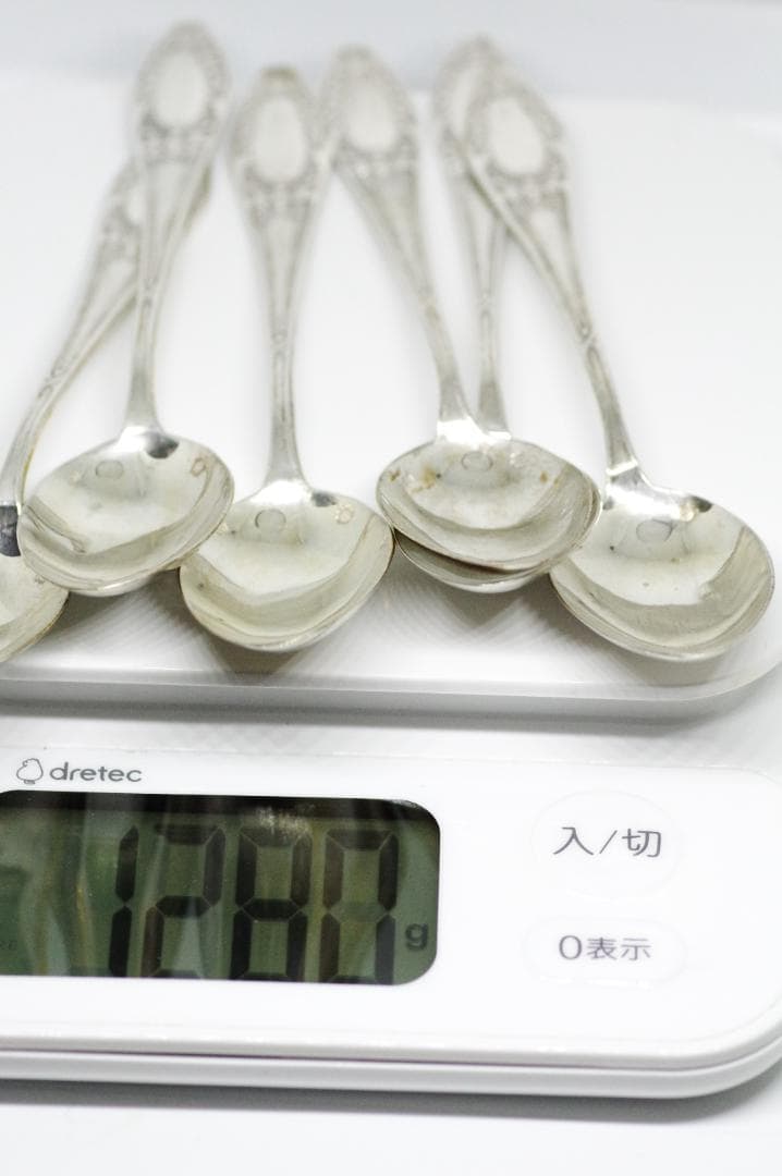 【超お得】No2【純銀・ソリッドシルバー】 6本セットスプーン