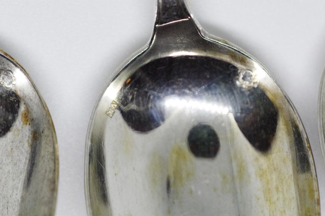 【超お得】No2【純銀・ソリッドシルバー】 6本セットスプーン