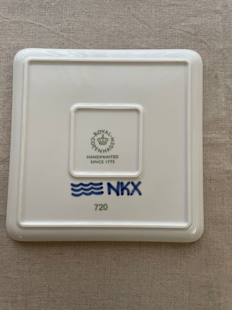 新品】ロイヤルコペンハーゲン スクエアデイッシュ メガ 20cm 2枚