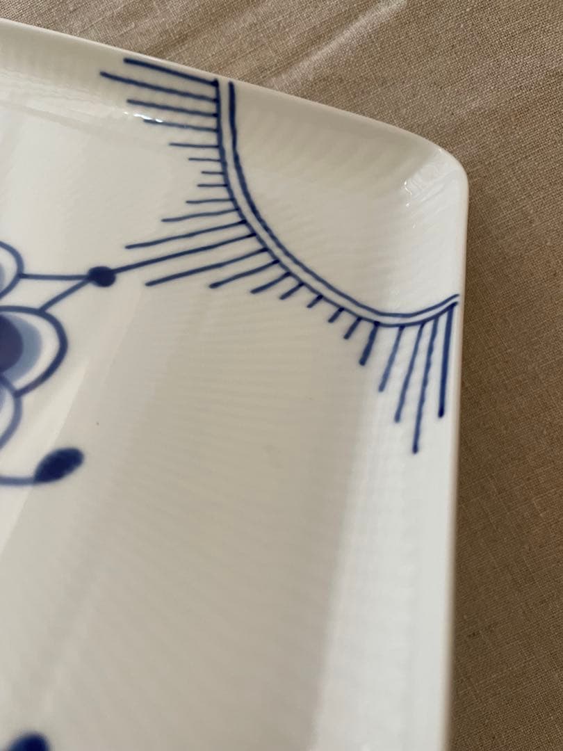 新品】ロイヤルコペンハーゲン スクエアデイッシュ メガ 20cm 2枚