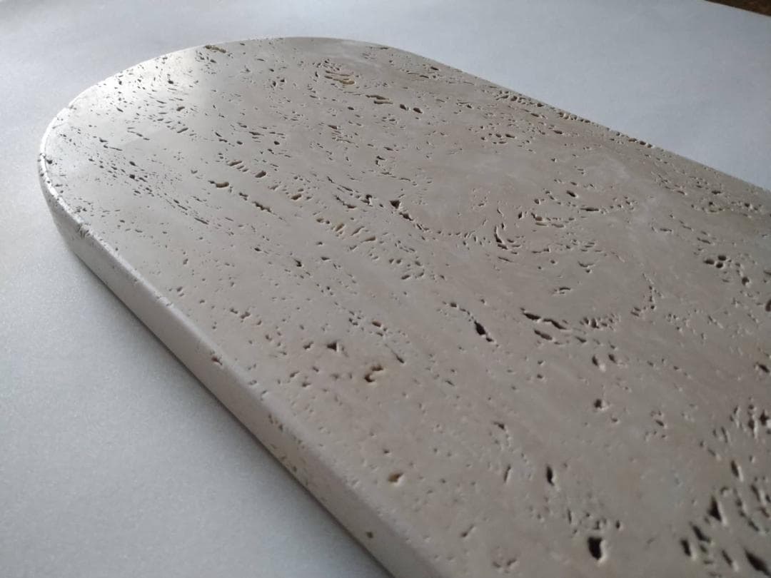 天然大理石　イタリア　トラバーチン　アクセサリープレート　●楕円形●　送料無料