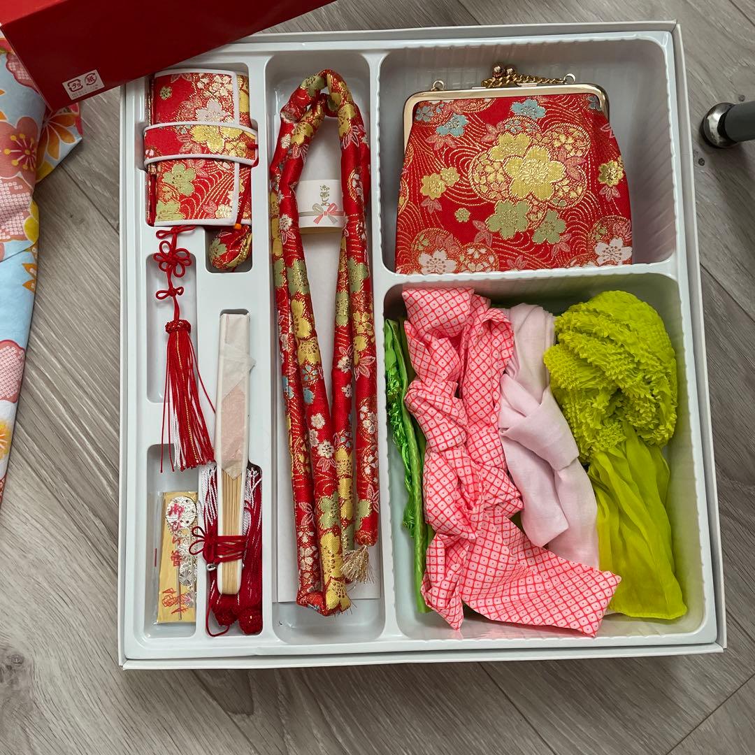 七五三　七歳用つくり帯☀︎小物セット