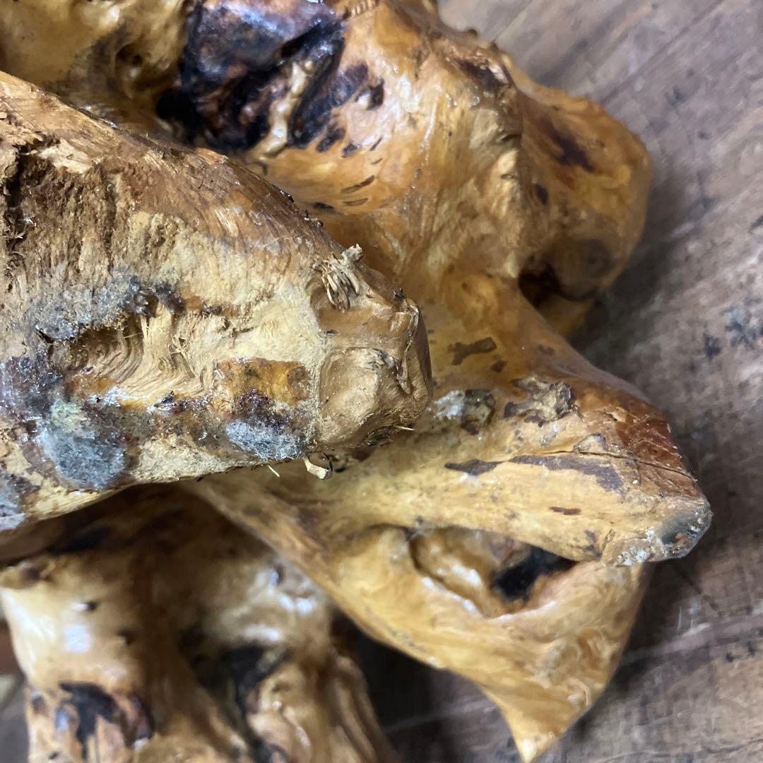 E-4 昭和レトロ 天然木 根木 木製 一刀彫 木彫り 布袋様 縁起物 置物