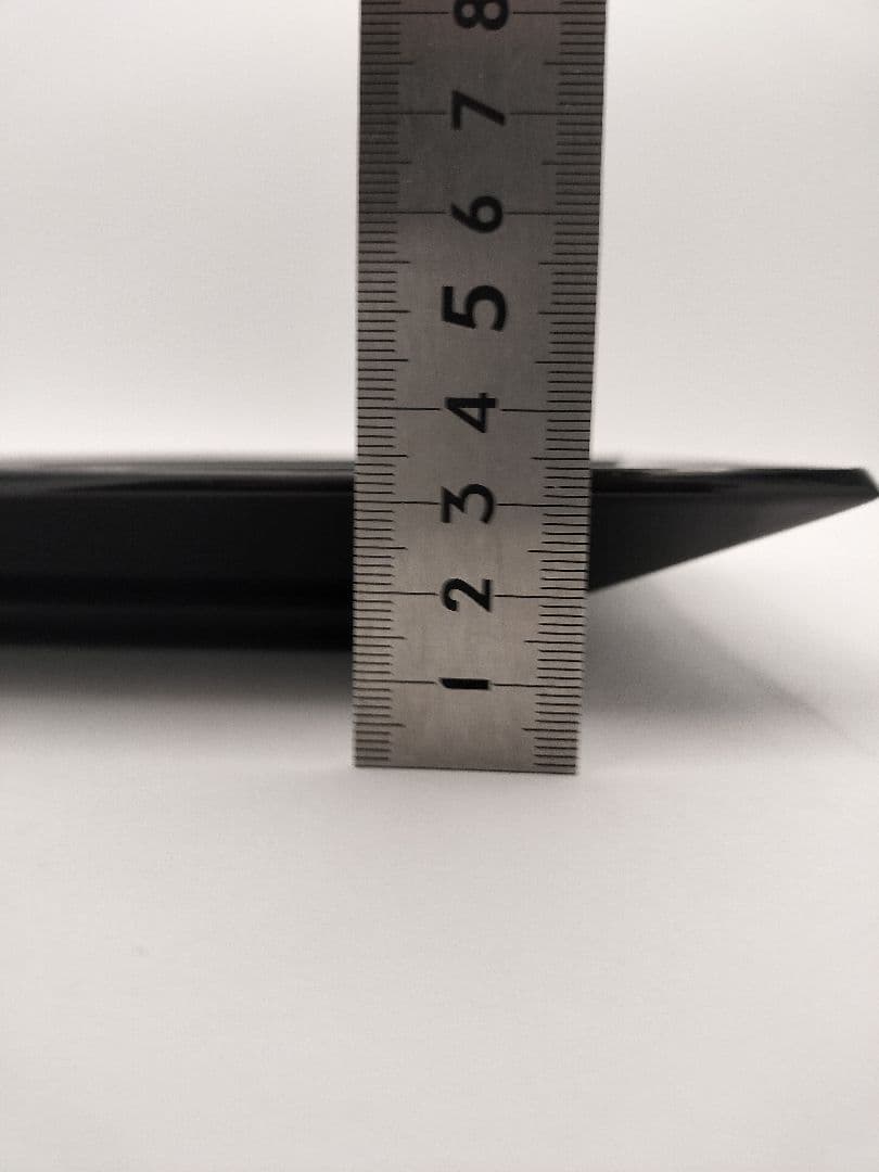 a831 【未使用】輪島塗 四方盆 唐松 真塗 井口啓 木箱入 茶道具