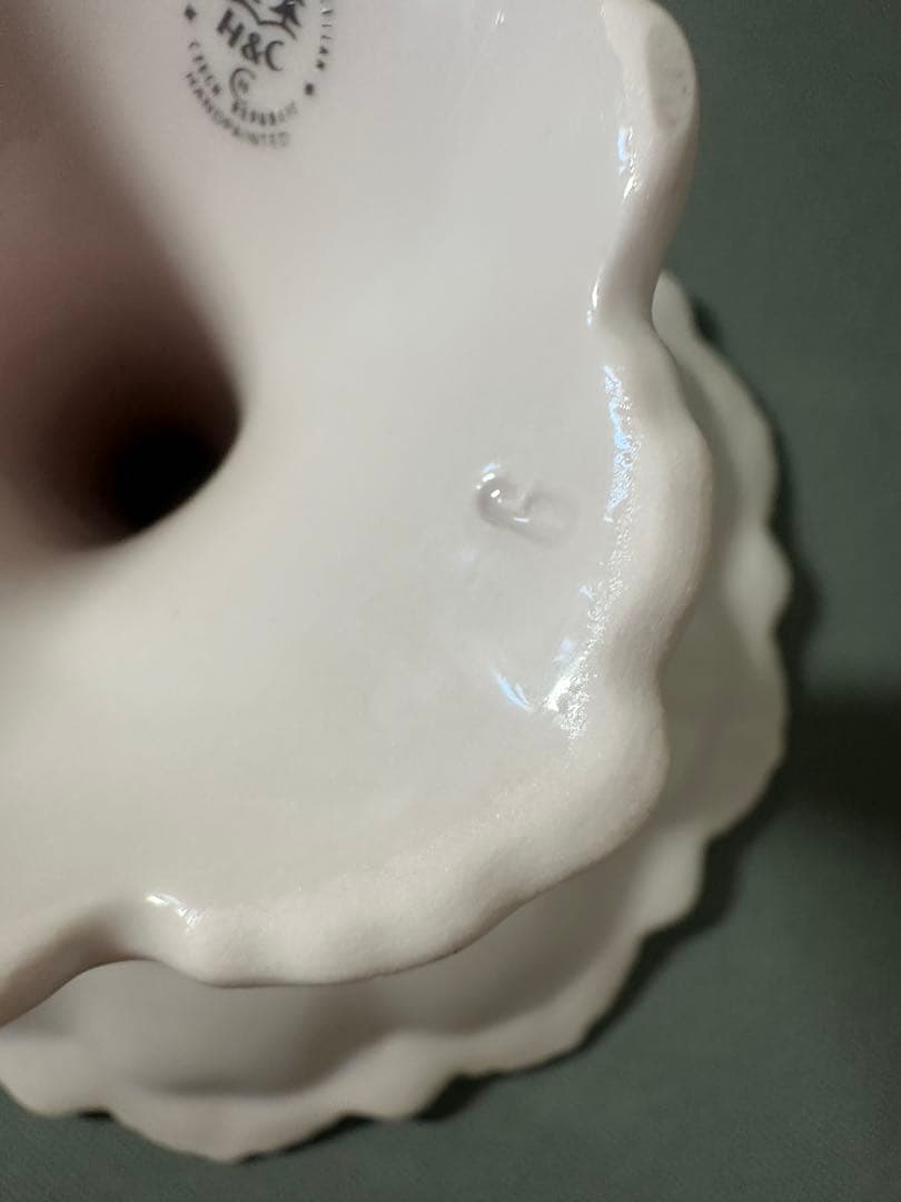 状態良好◇ショドフ　ホドフ　H &Ｃ◇ピンクポーセリン　コンポート皿　小さめ