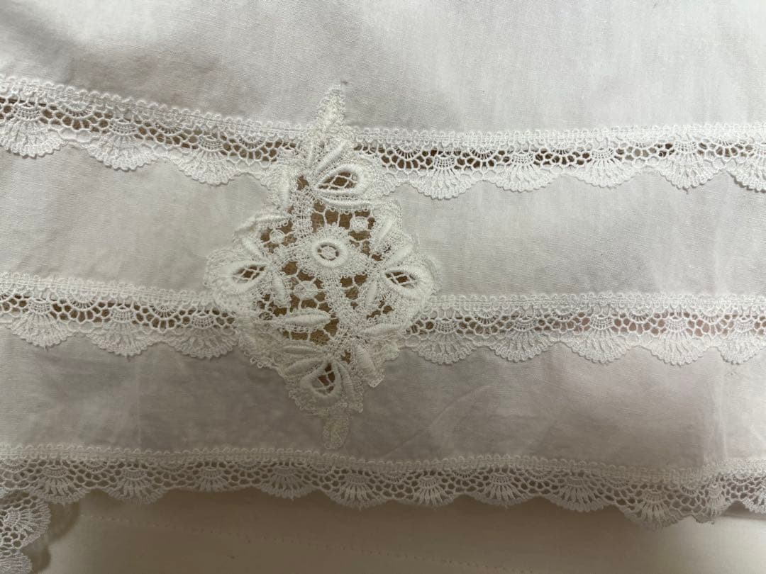 HISCHRONE さえら 白レース割烹着 エプロン