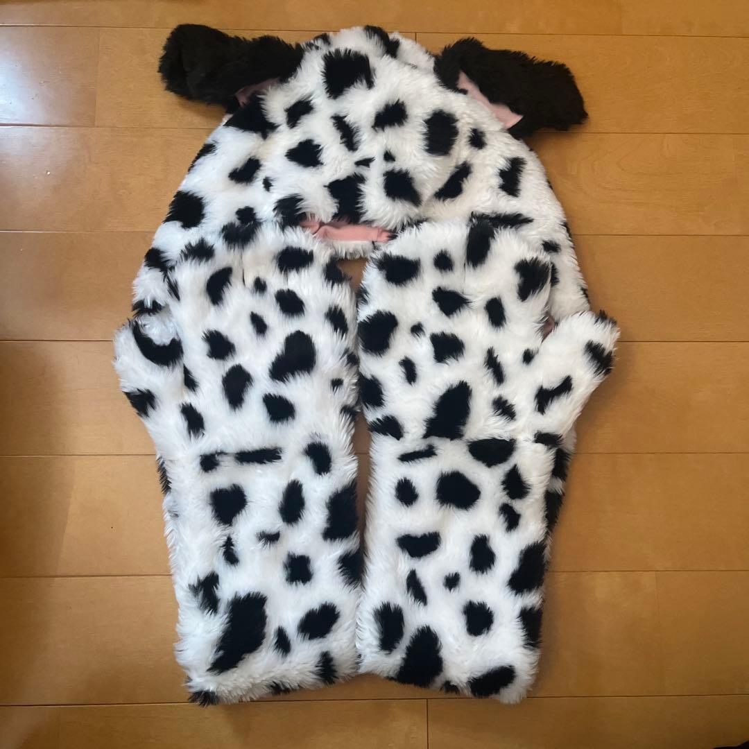 ディズニー Disney 101匹わんちゃん フード付きマフラー ファン